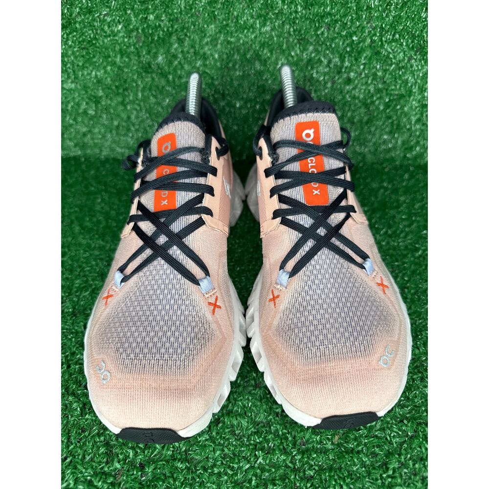 On Running Cloud X Women Size 7 Pink Orange Running Comfort Sneakers 60.98691 - Picture 3 of 9